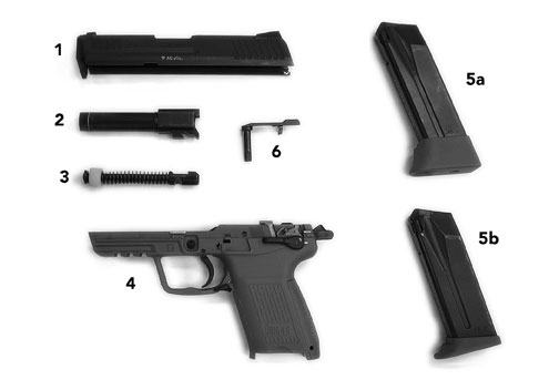 HK45 Compact Disassembled