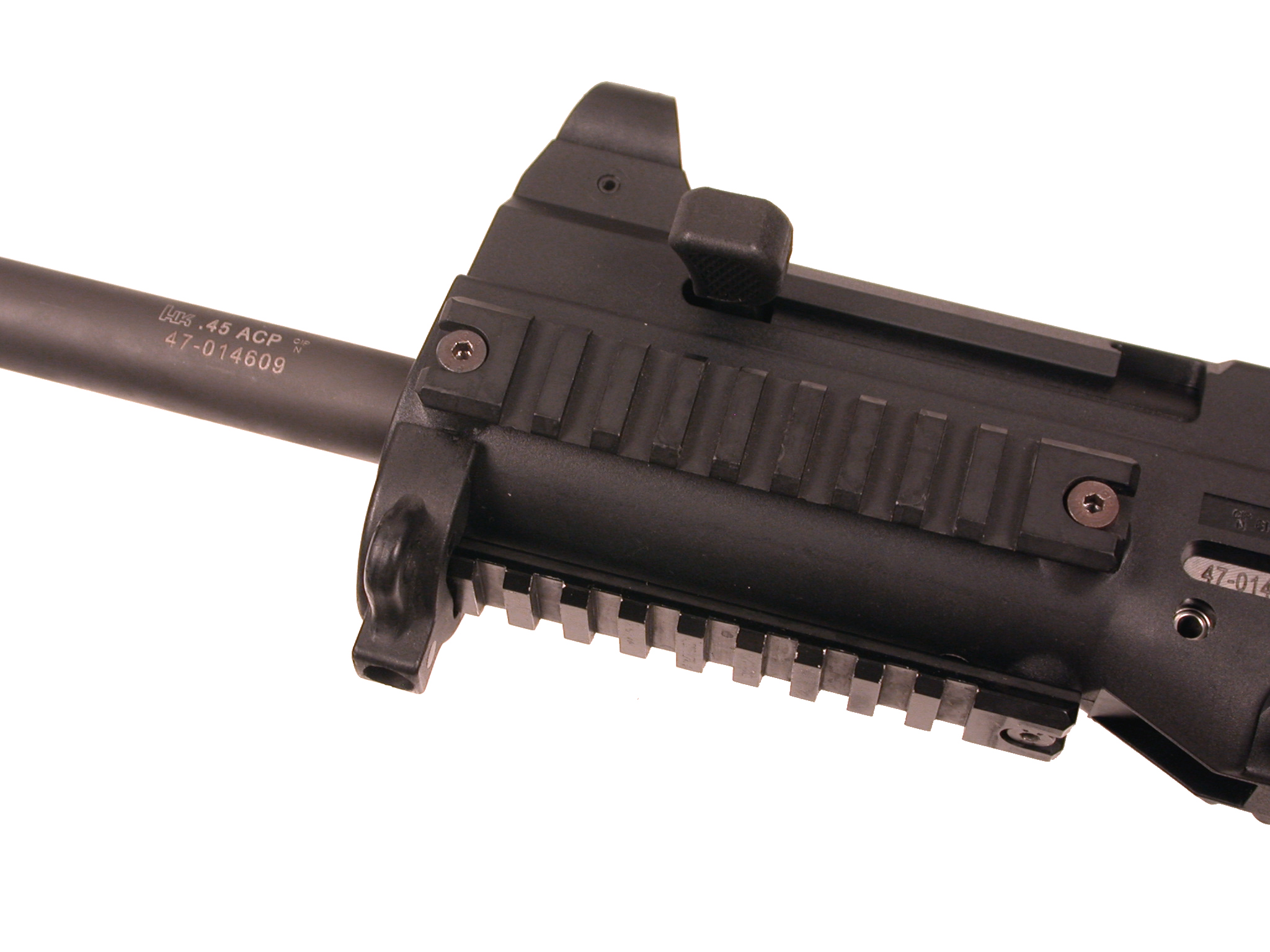 Optional accessory Picatinny rails available for easy mounting of optical sights, lights, and aiming devices.